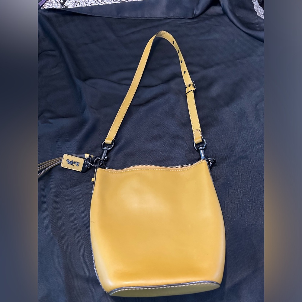 SUNSHINE Yellow COACH HOBO STYLE BAG